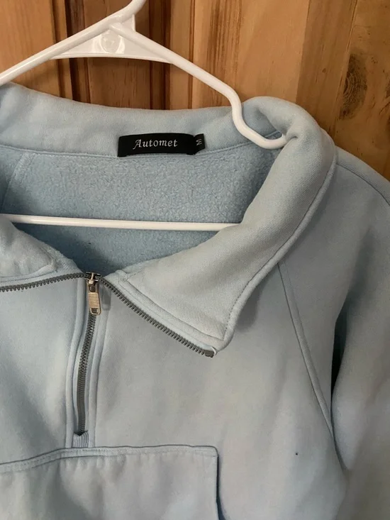 Blue zip up sweatshirt - Picture 2 of 3
